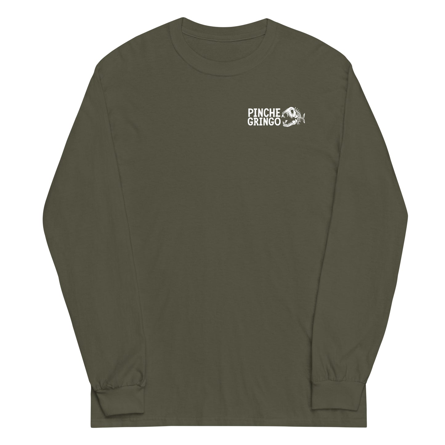 Pinche Gringo Fishing Crew Long Vikingpuss Sleeve Shirt