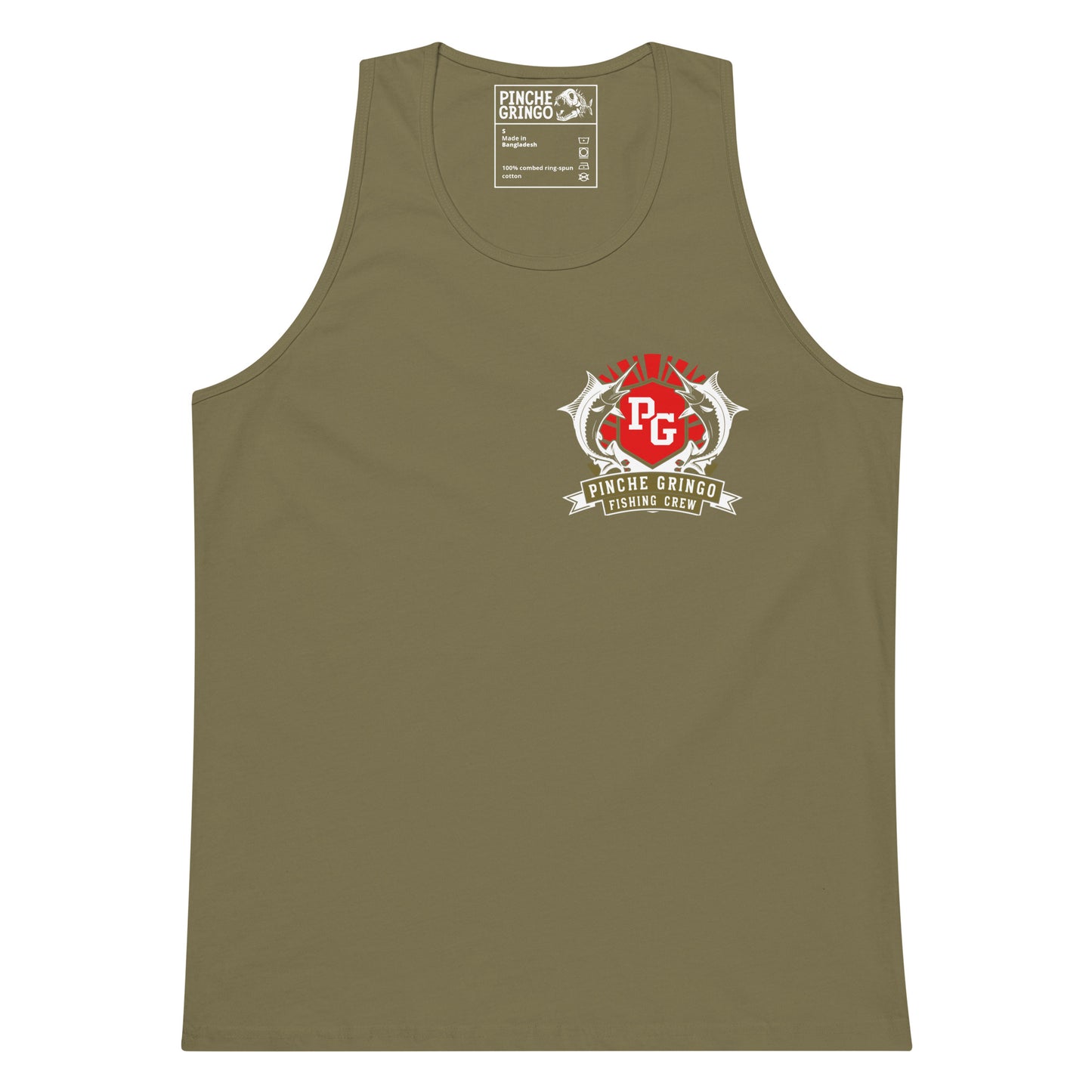Pinche Gringo Fishing Crew Red Pack Tank