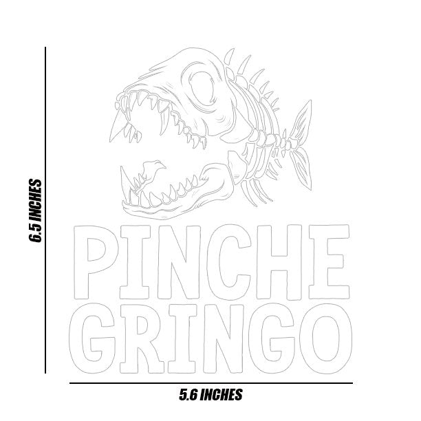Pinche Gringo Bonefish Decal - Pinche Gringo