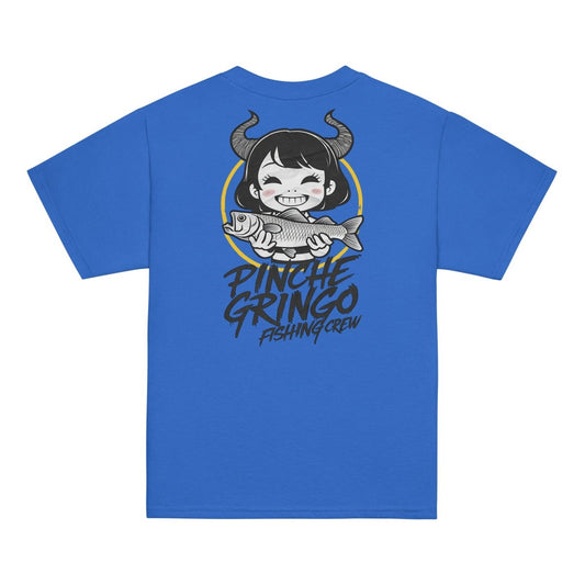 Pinche Gringo Fishing Crew Demon Fisher Anime Youth Shirt - Pinche Gringo