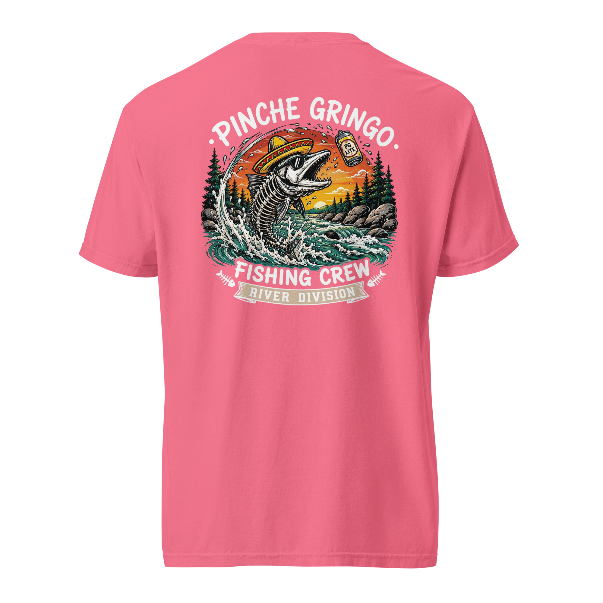 Pinche Gringo Fishing Crew River Beer Catch Shirt