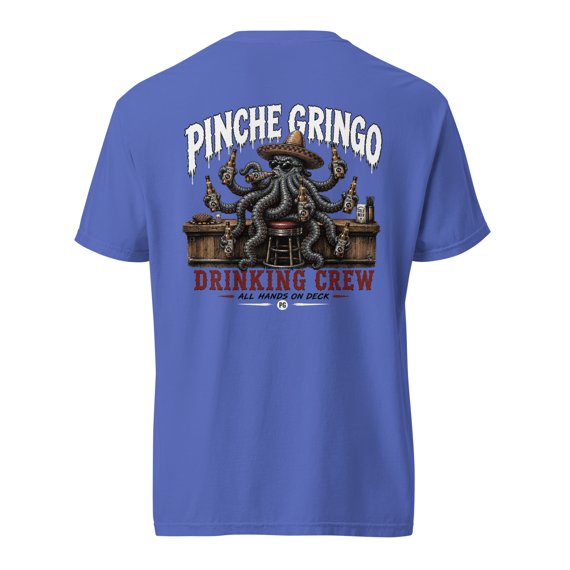 Pinche Gringo OctoChugger Drinking Crew Shirt