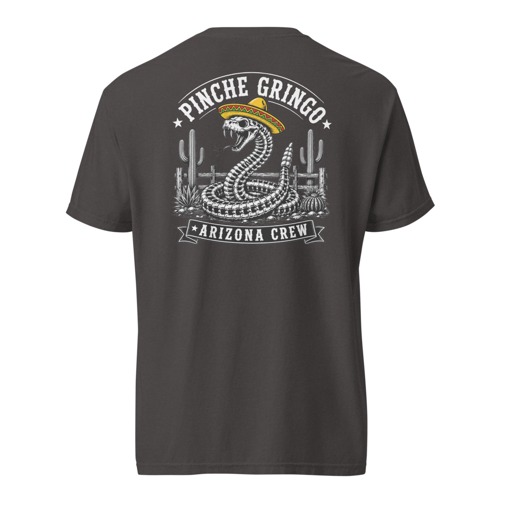 Pinche Gringo Arizona Crew Skeleton Snake Shirt