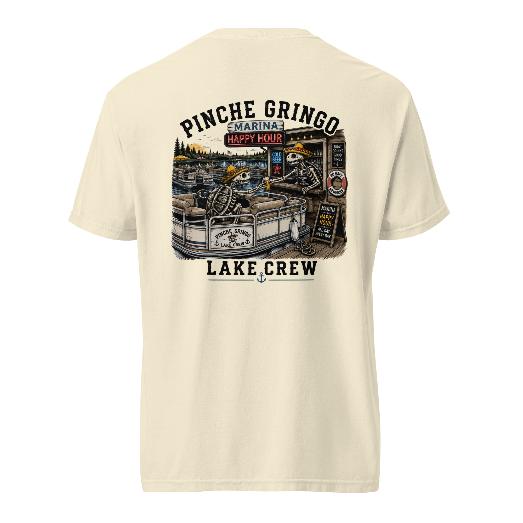 Pinche Gringo Lake Crew Happy Hour Shirt