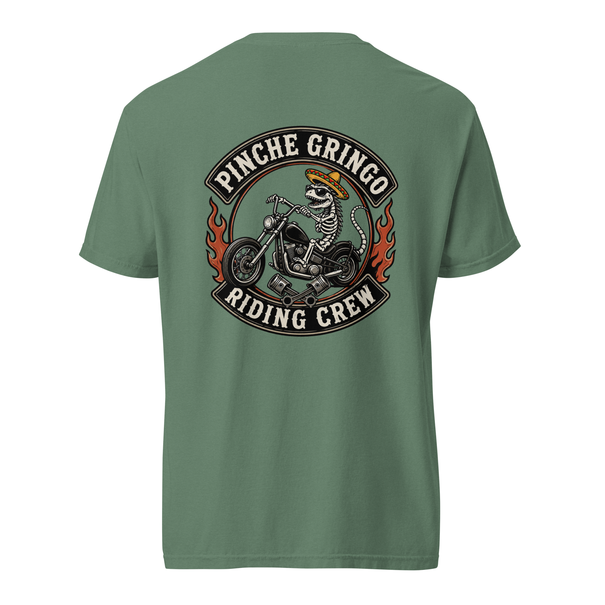 Pinche Gringo Riding Crew Patch Shirt