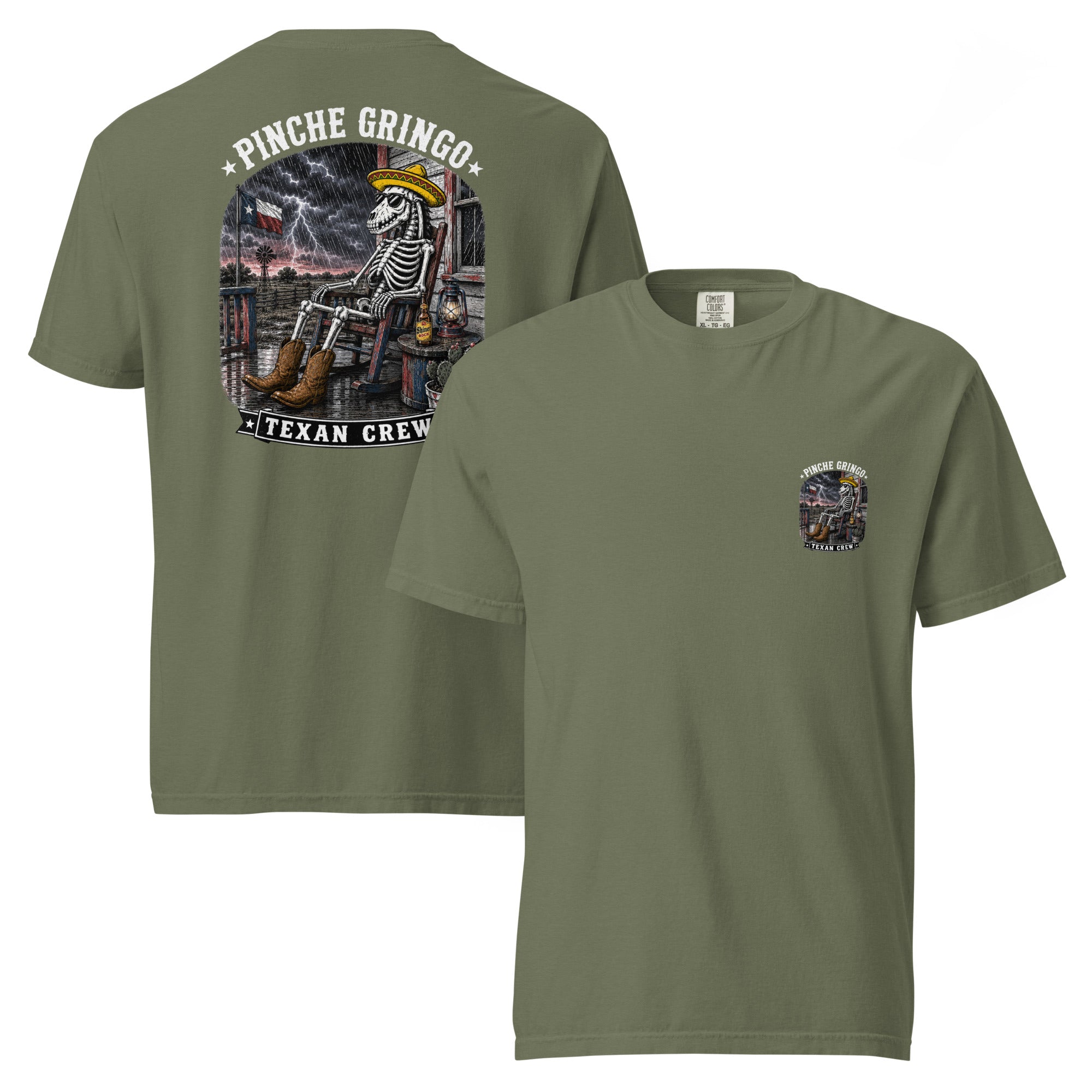 Pinche Gringo Texan Crew Porch Vibes Shirt