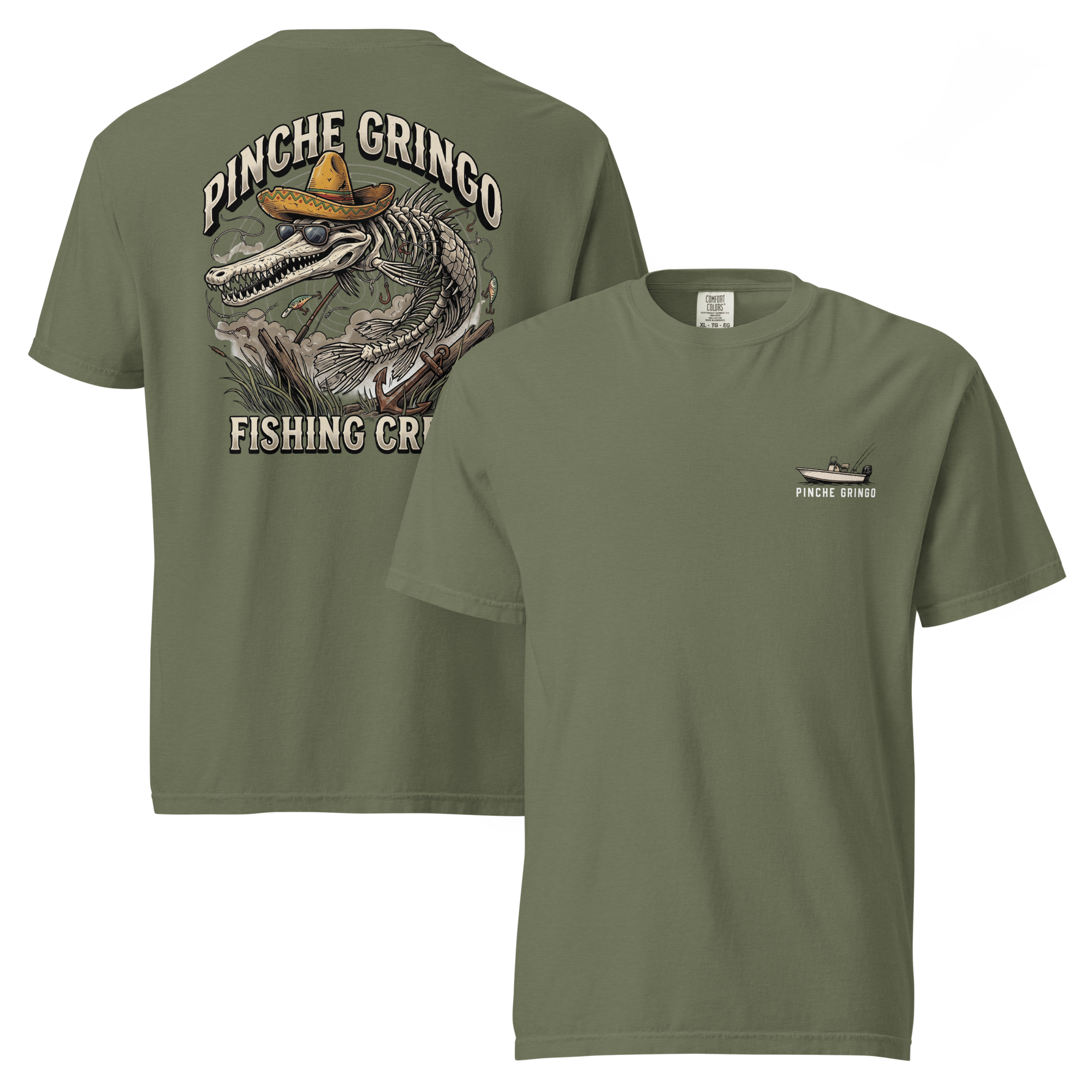 Pinche Gringo Fishing Crew MudSwimmer Shirt