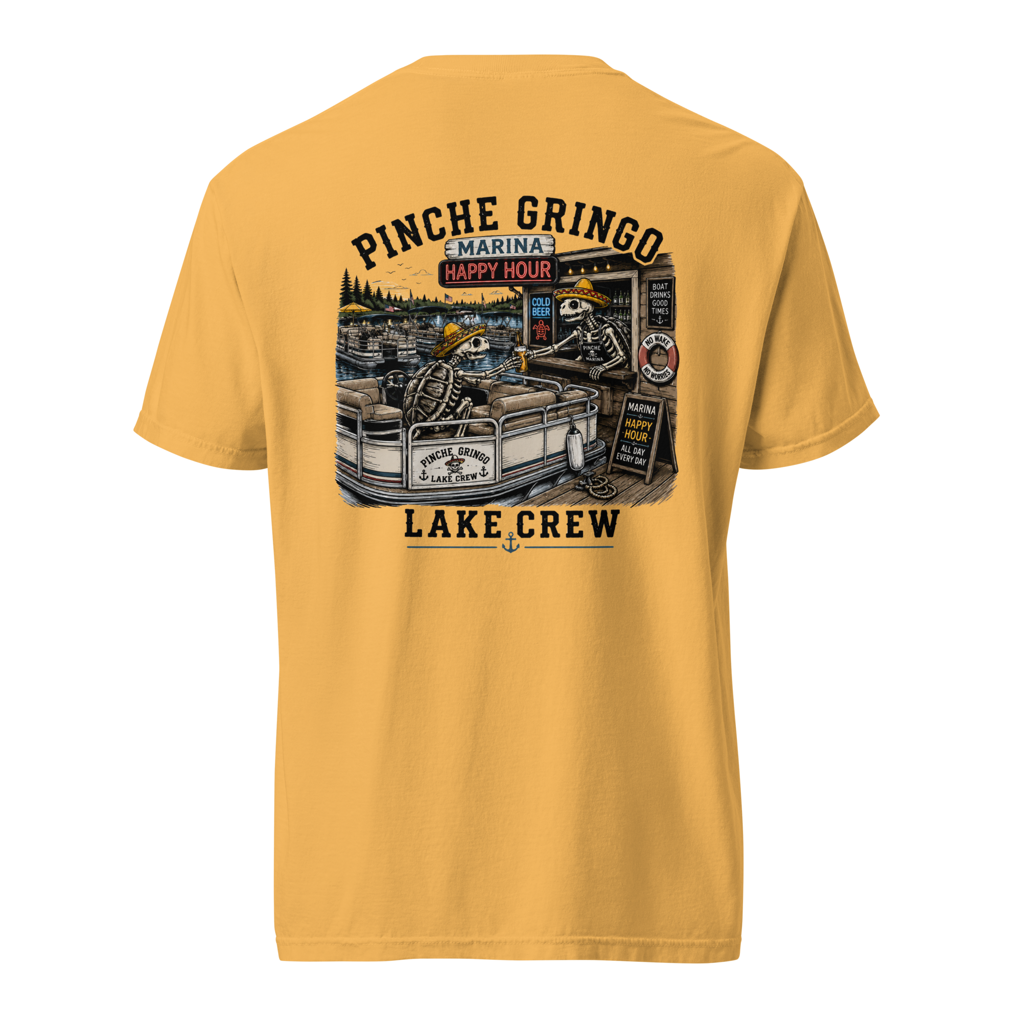 Pinche Gringo Lake Crew Happy Hour Shirt