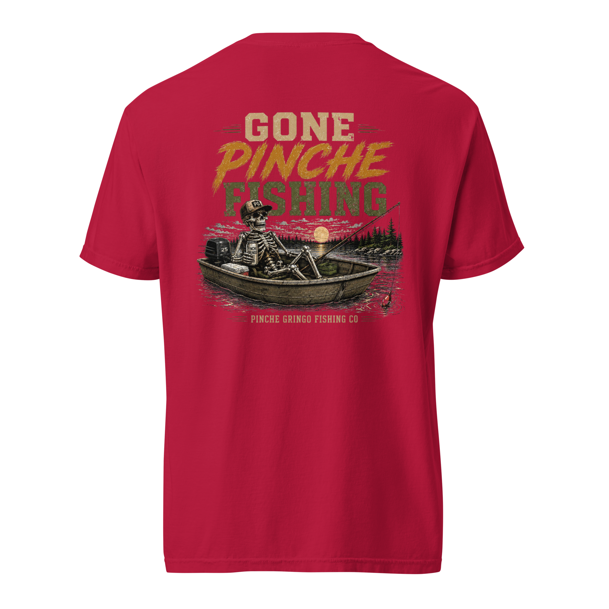 Pinche Gringo Gone Pinche Fishing Crew Shirt