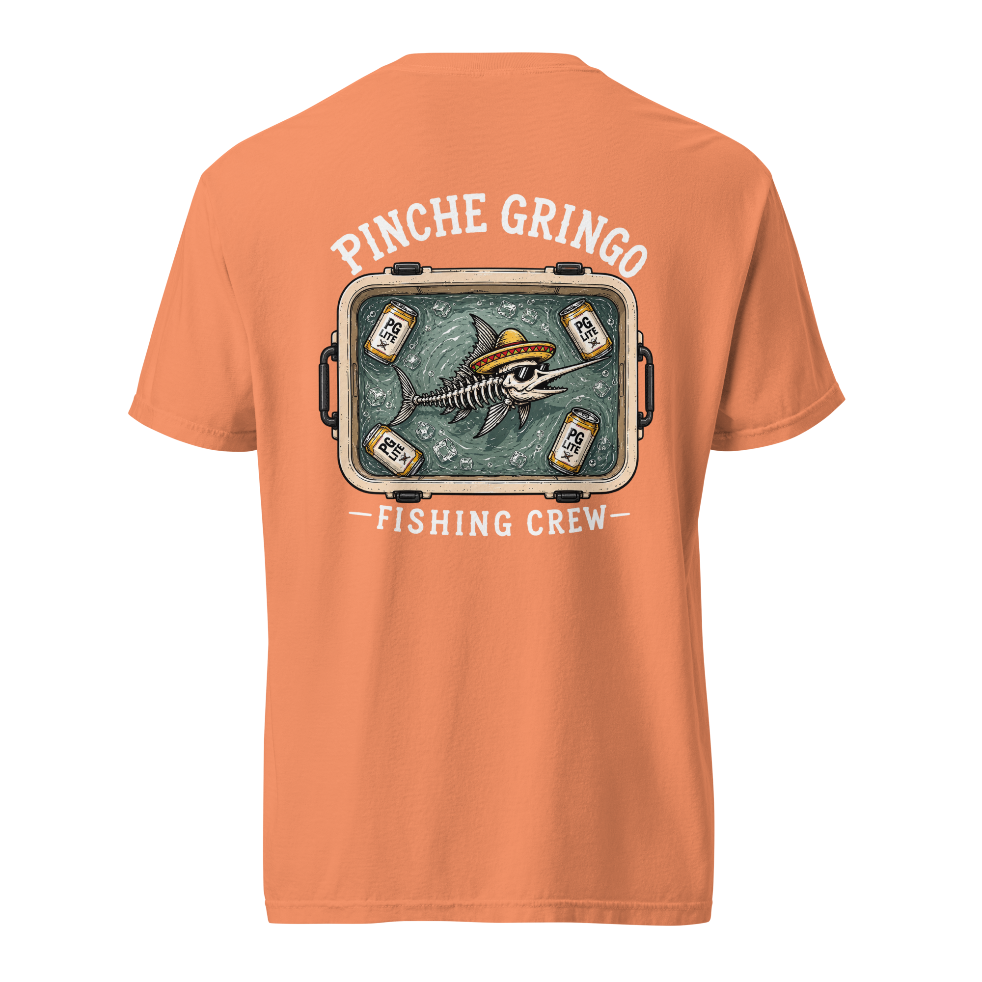 Pinche Gringo Fishing Crew Bobbing for Beer Shirt