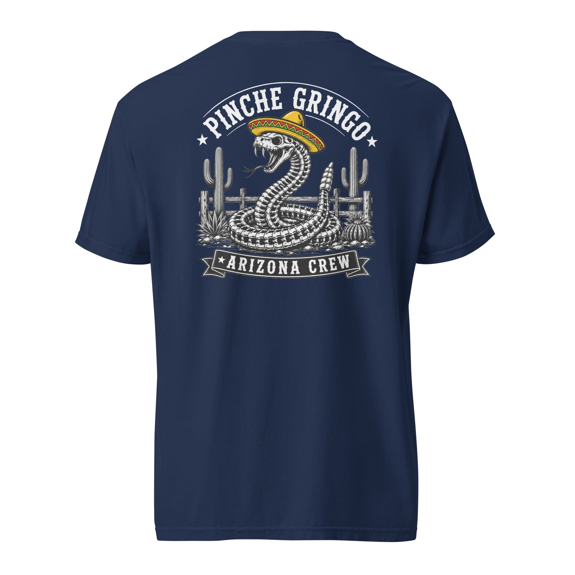 Pinche Gringo Arizona Crew Skeleton Snake Shirt