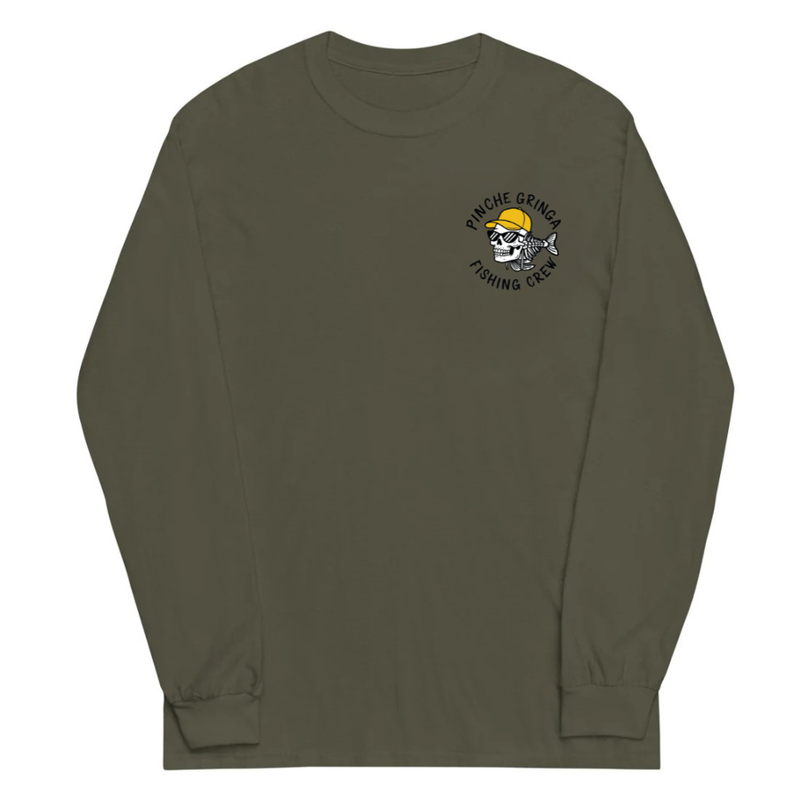 Pinche Gringa Fishing Crew Long Sleeve Shirt