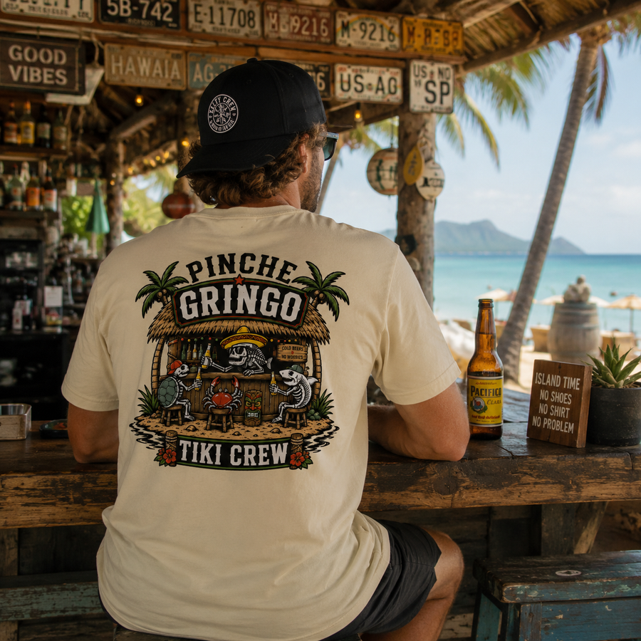 Pinche Gringo Tiki Crew Shirt