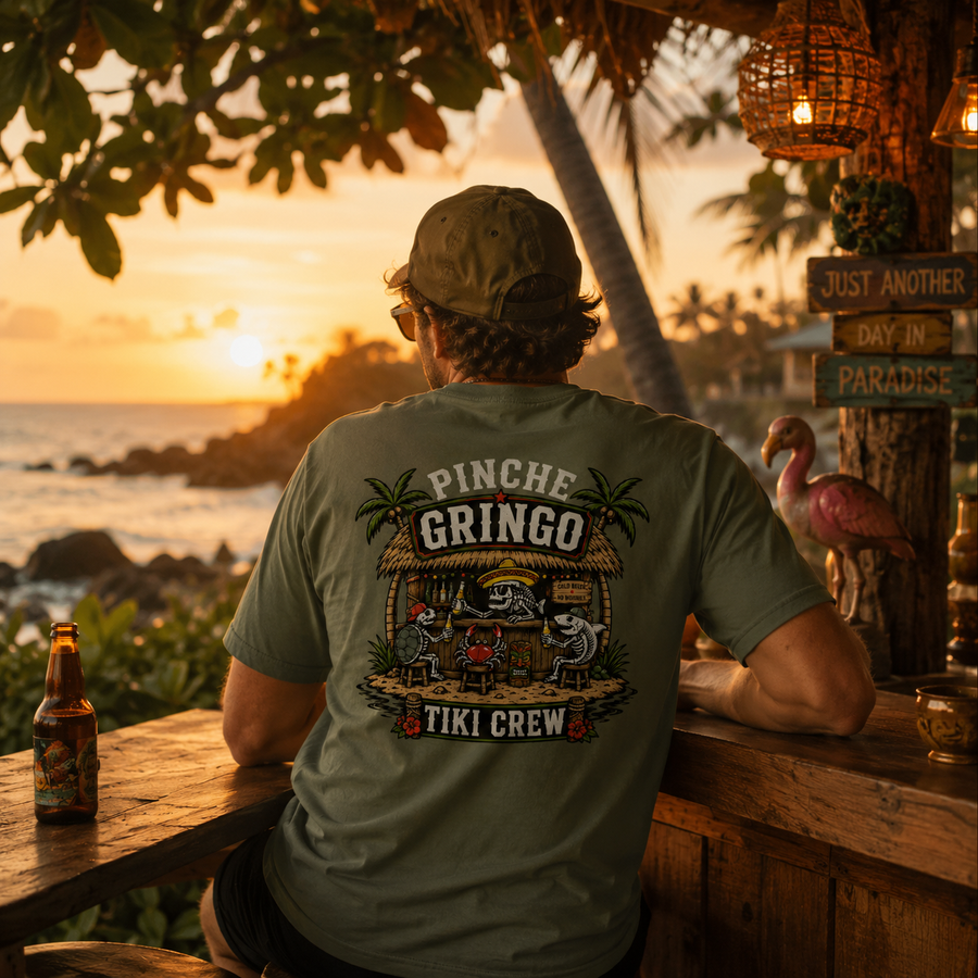 Pinche Gringo Tiki Crew Shirt