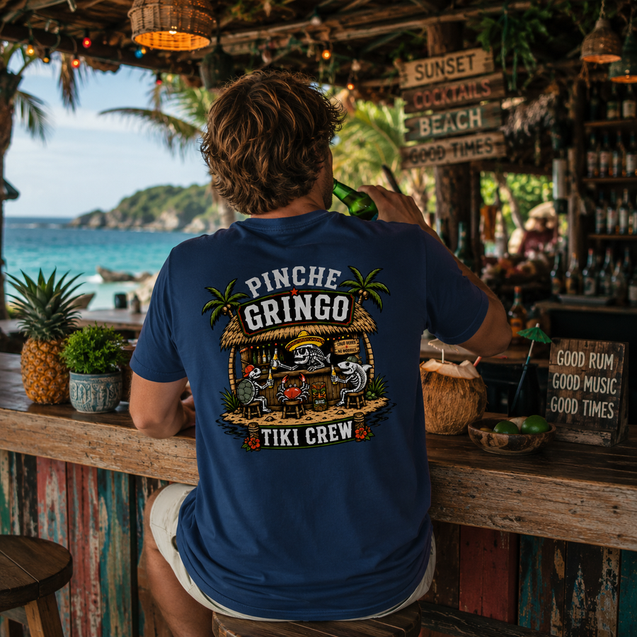 Pinche Gringo Tiki Crew Shirt
