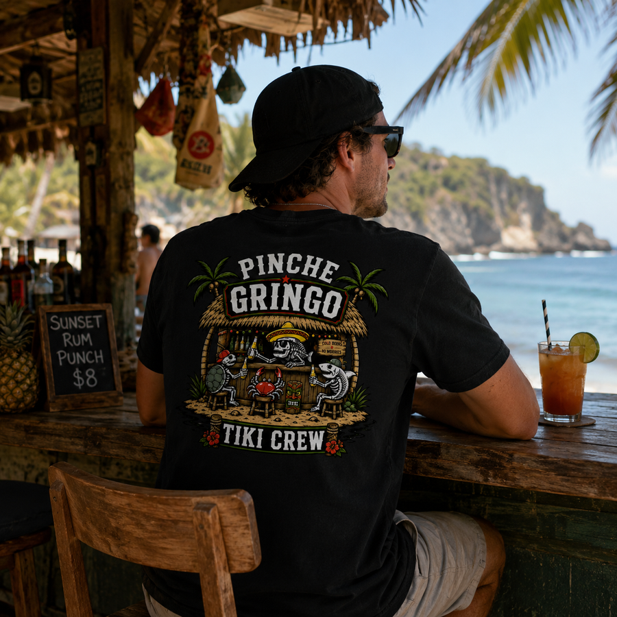 Pinche Gringo Tiki Crew Shirt