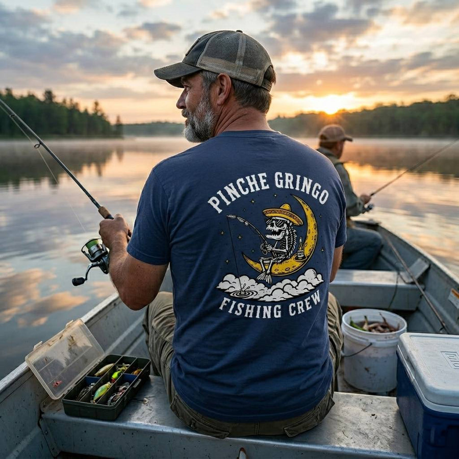 Pinche Gringo Fishing Crew MoonFish Shirt
