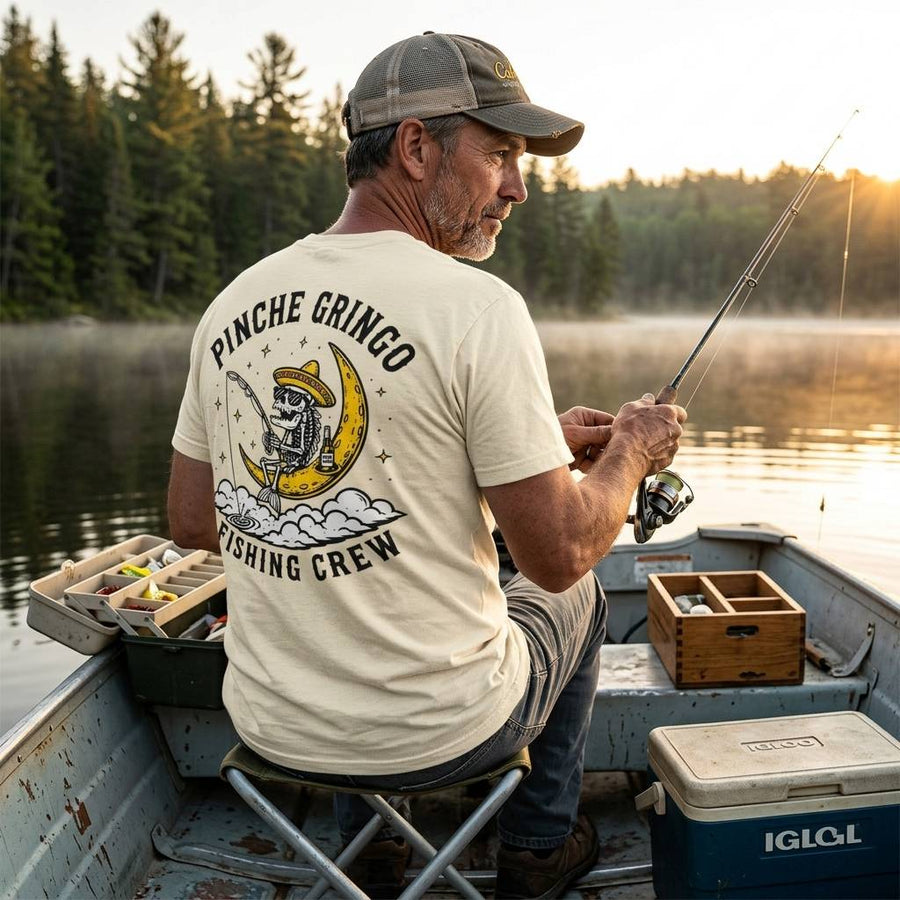 Pinche Gringo Fishing Crew MoonFish Shirt