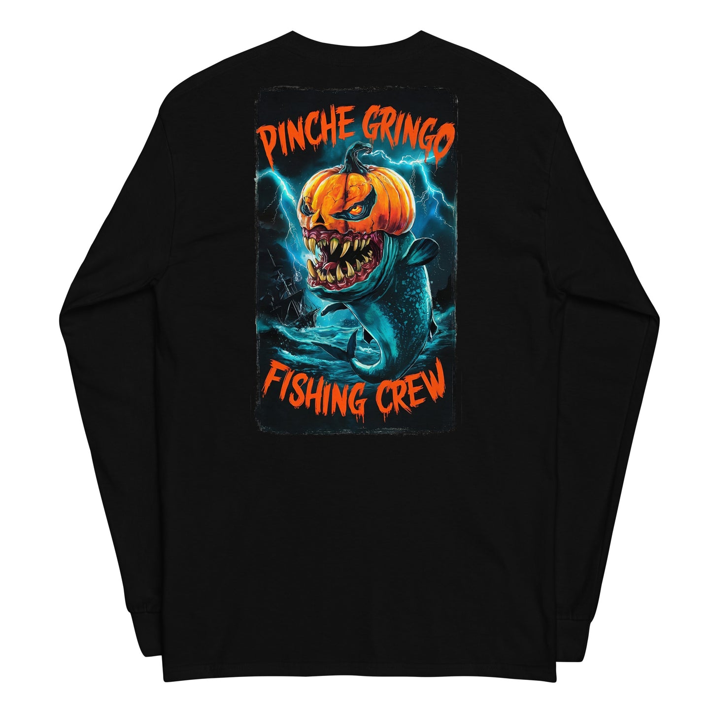 Gringoween Pumpkin Fish Long Sleeve Shirt