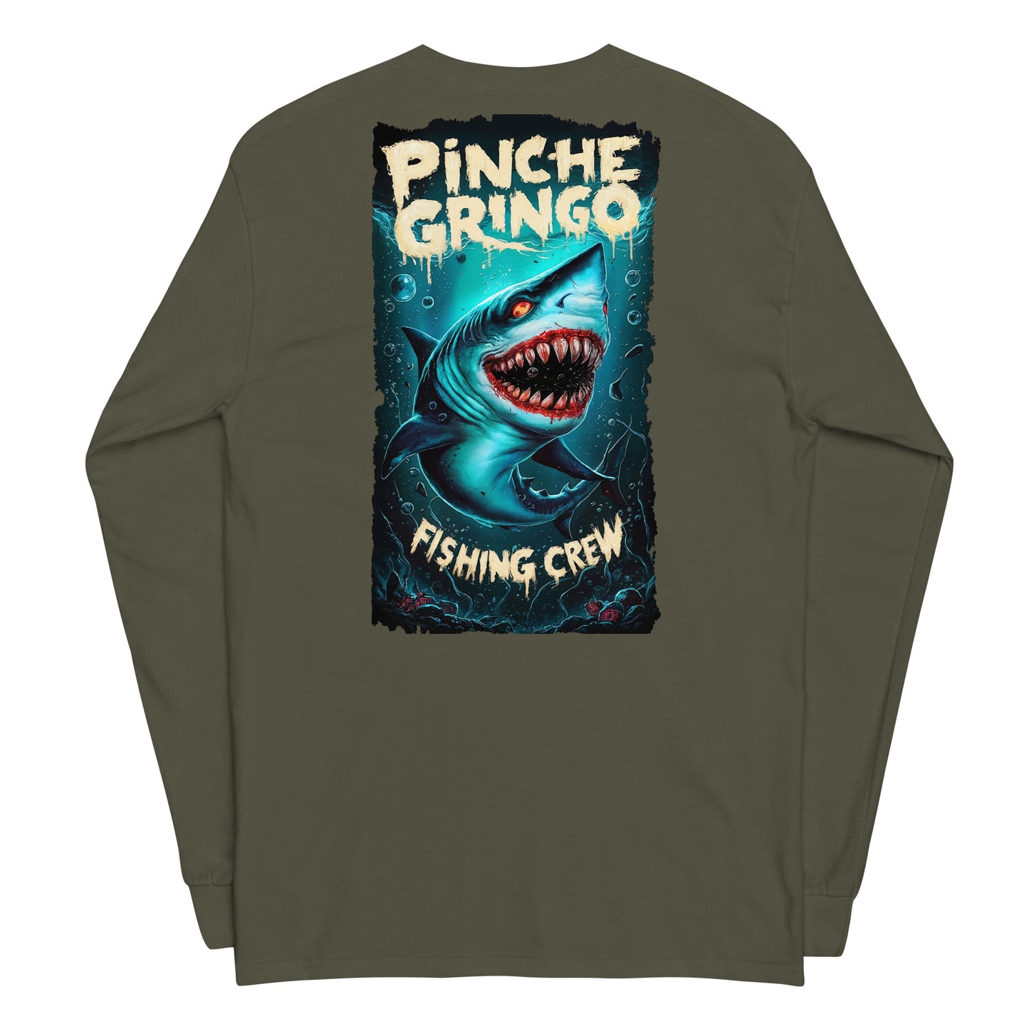 Gringoween Zombie Shark Long Sleeve Shirt