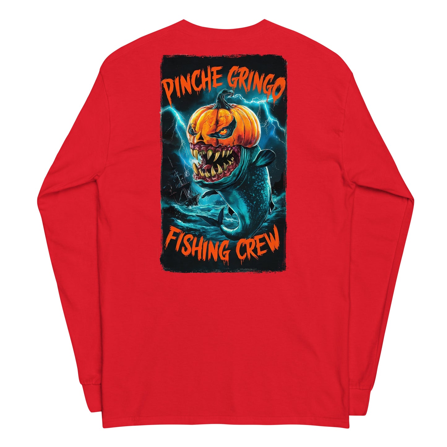 Gringoween Pumpkin Fish Long Sleeve Shirt