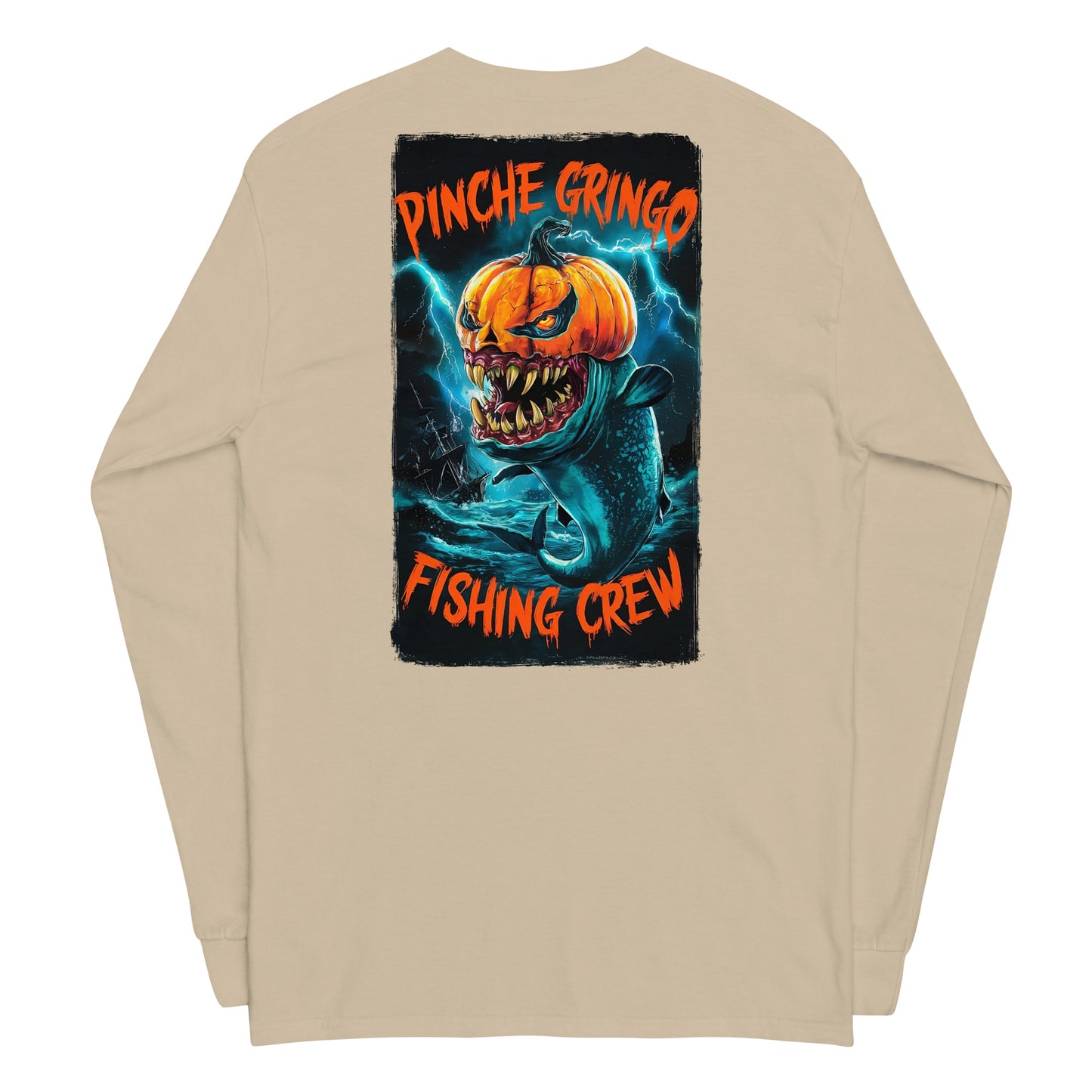 Gringoween Pumpkin Fish Long Sleeve Shirt