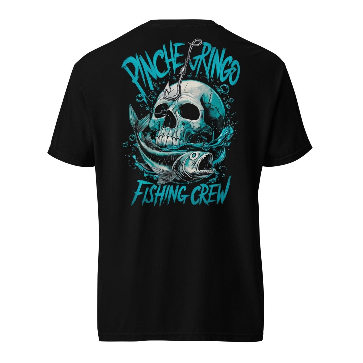 Pinche Gringo Fishing Crew Hook and Skull Shirt - Pinche Gringo