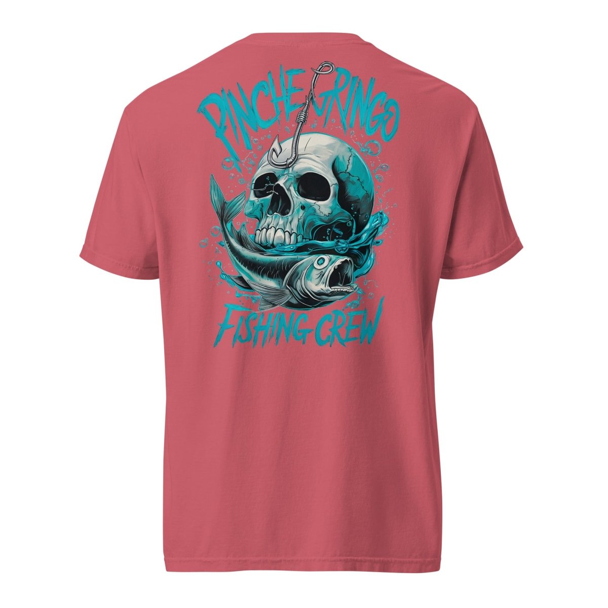 Pinche Gringo Fishing Crew Hook and Skull Shirt - Pinche Gringo