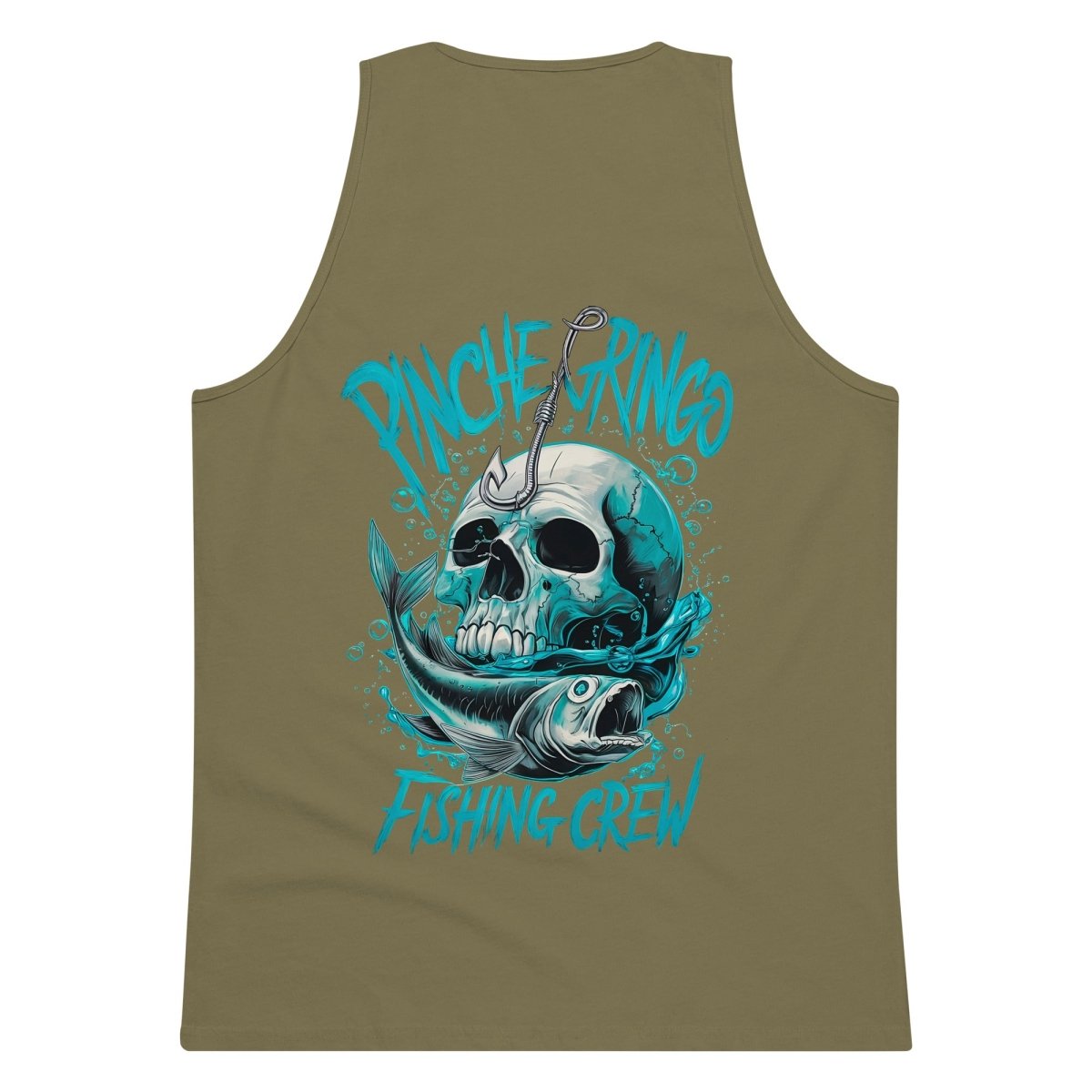 Pinche Gringo Fishing Crew Hook and Skull Tank - Pinche Gringo