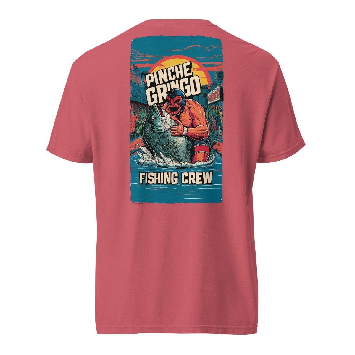 Pinche Gringo Fishing Crew Lucha Libre Shirt - Pinche Gringo