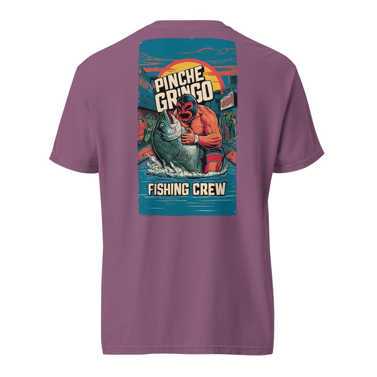 Pinche Gringo Fishing Crew Lucha Libre Shirt - Pinche Gringo