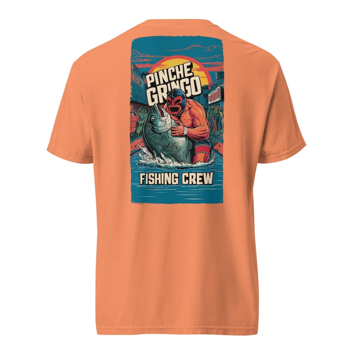 Pinche Gringo Fishing Crew Lucha Libre Shirt - Pinche Gringo