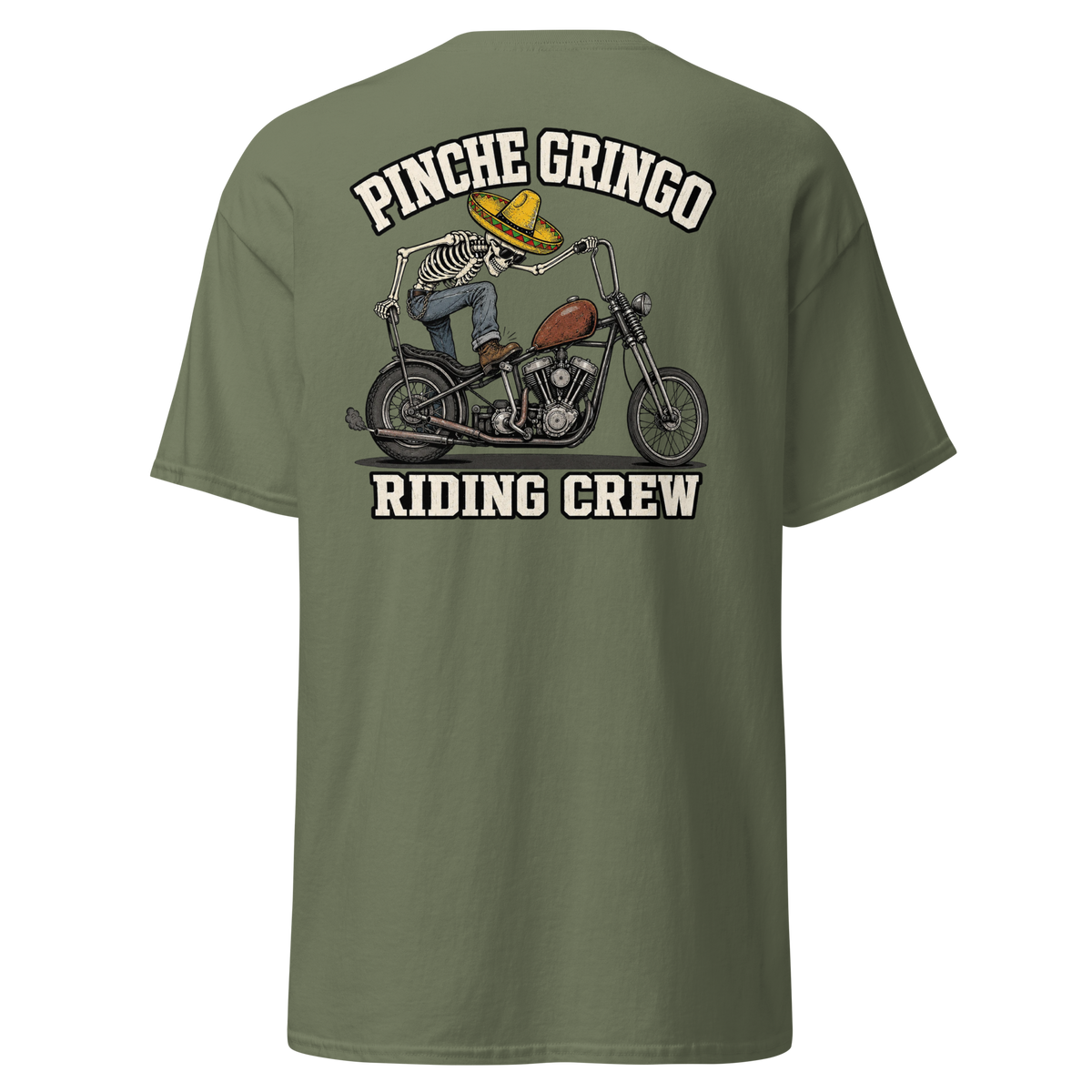 Pinche Gringo No Brakes Riding Crew Shirt