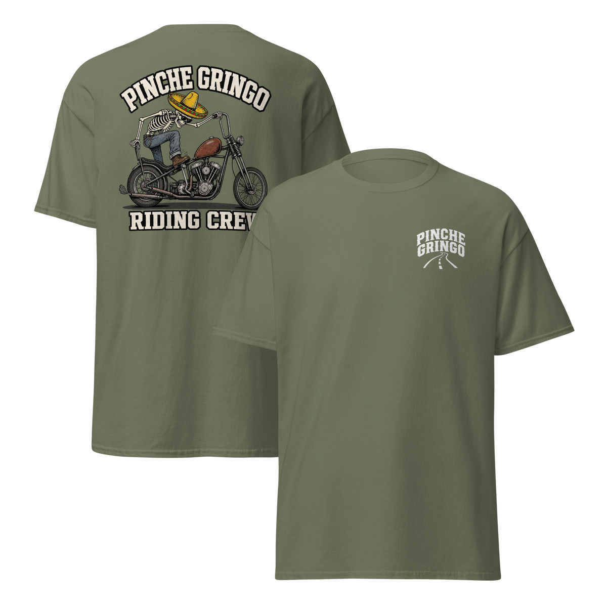 Pinche Gringo No Brakes Riding Crew Shirt