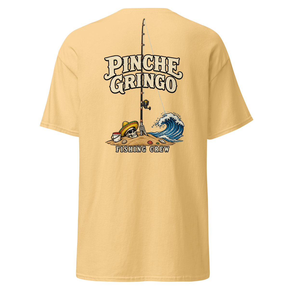 Pinche Gringo Buried Deep Fishing Crew Shirt