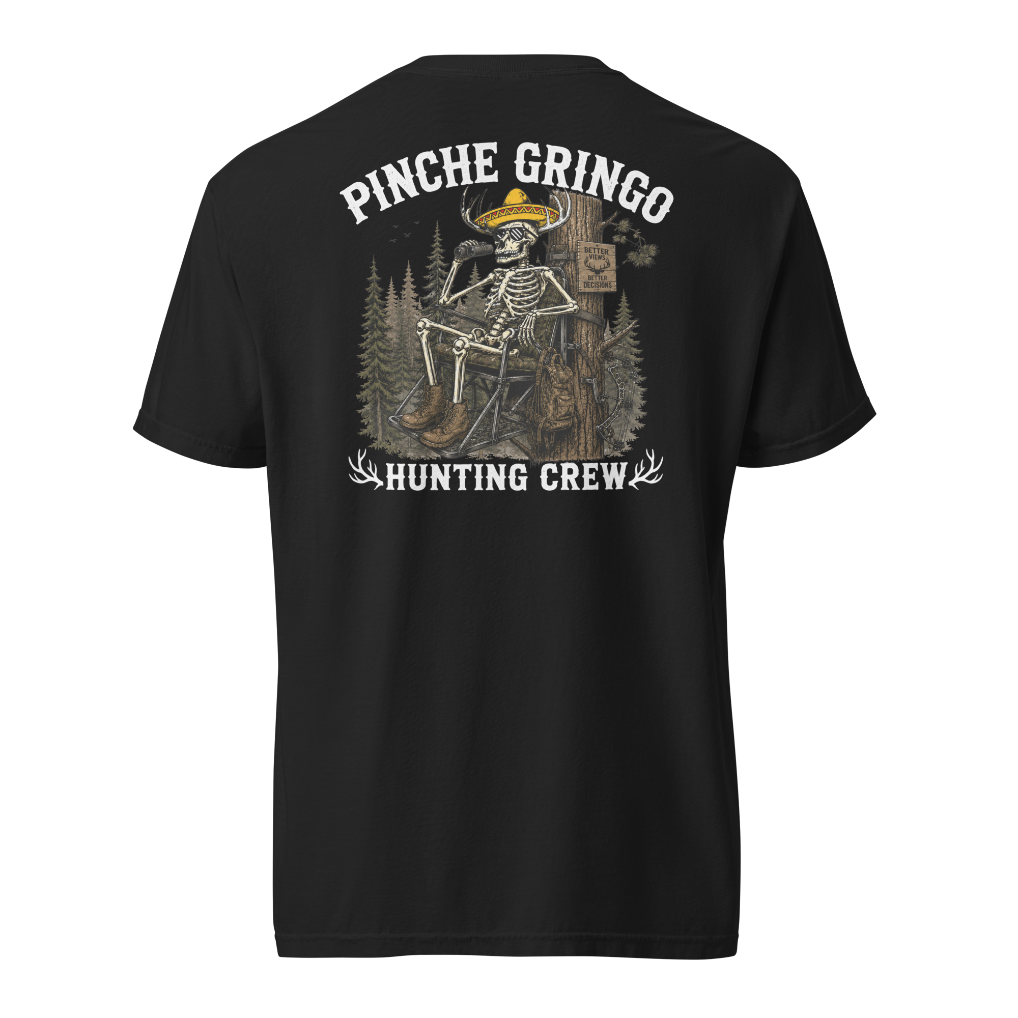 Pinche Gringo Hunting Crew Camp Life Shirt