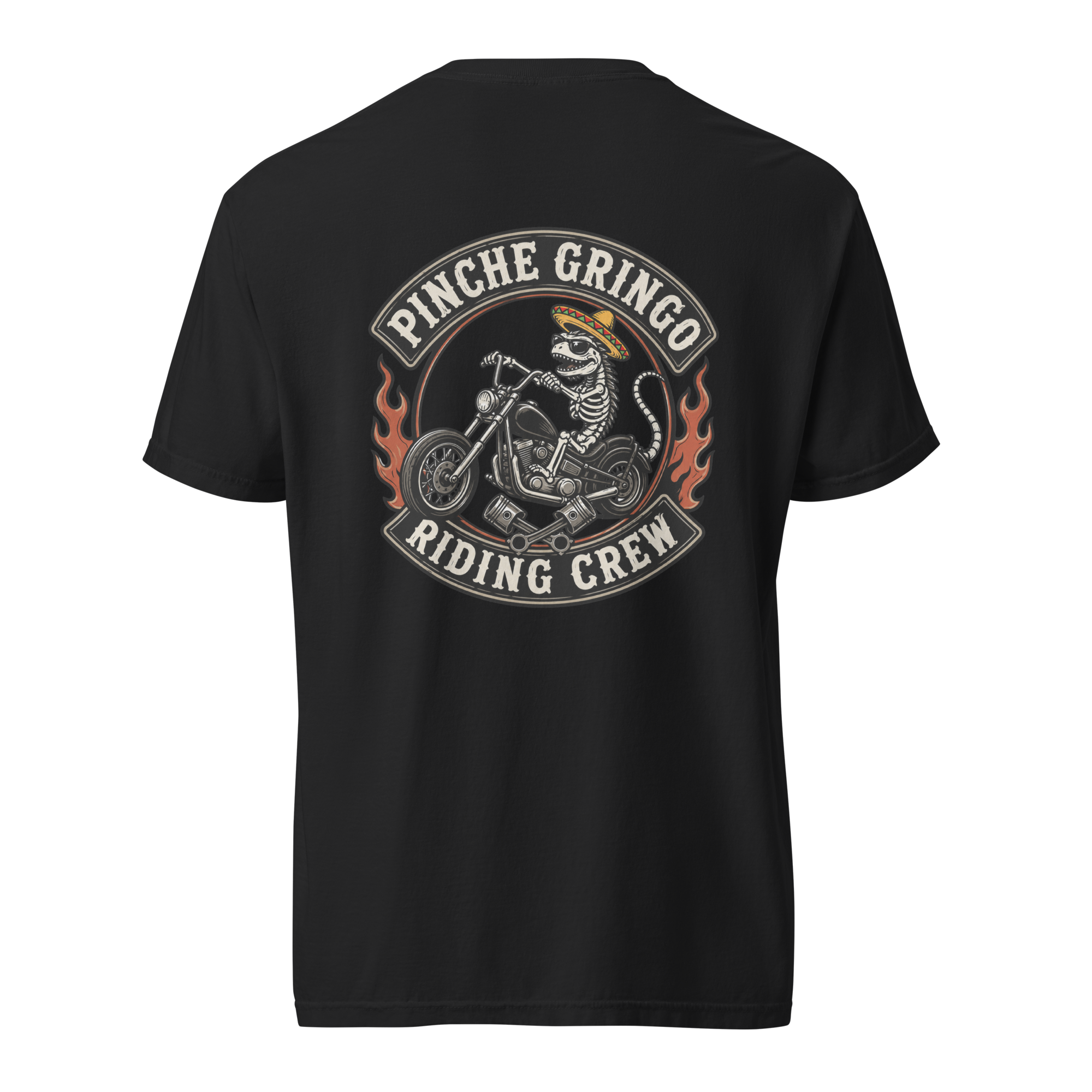 Pinche Gringo Riding Crew Patch Shirt