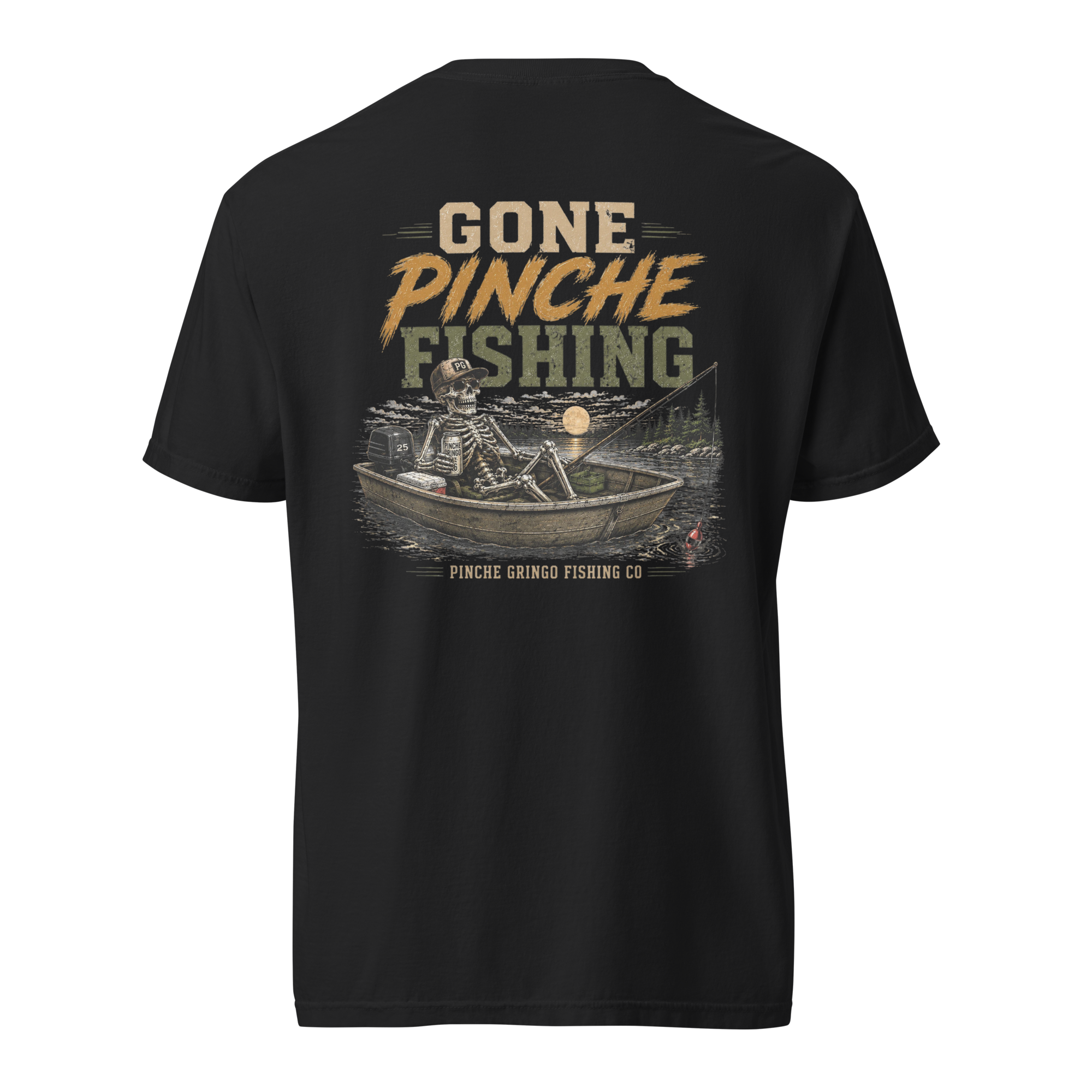 Pinche Gringo Gone Pinche Fishing Crew Shirt