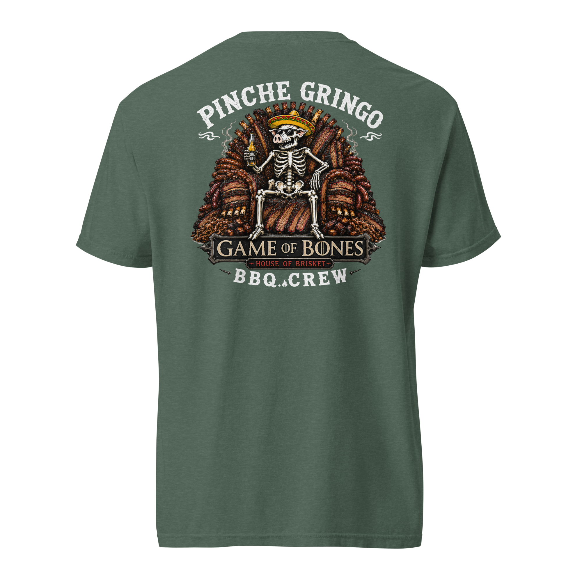 Pinche Gringo BBQ Crew Game Of Bones Shirt