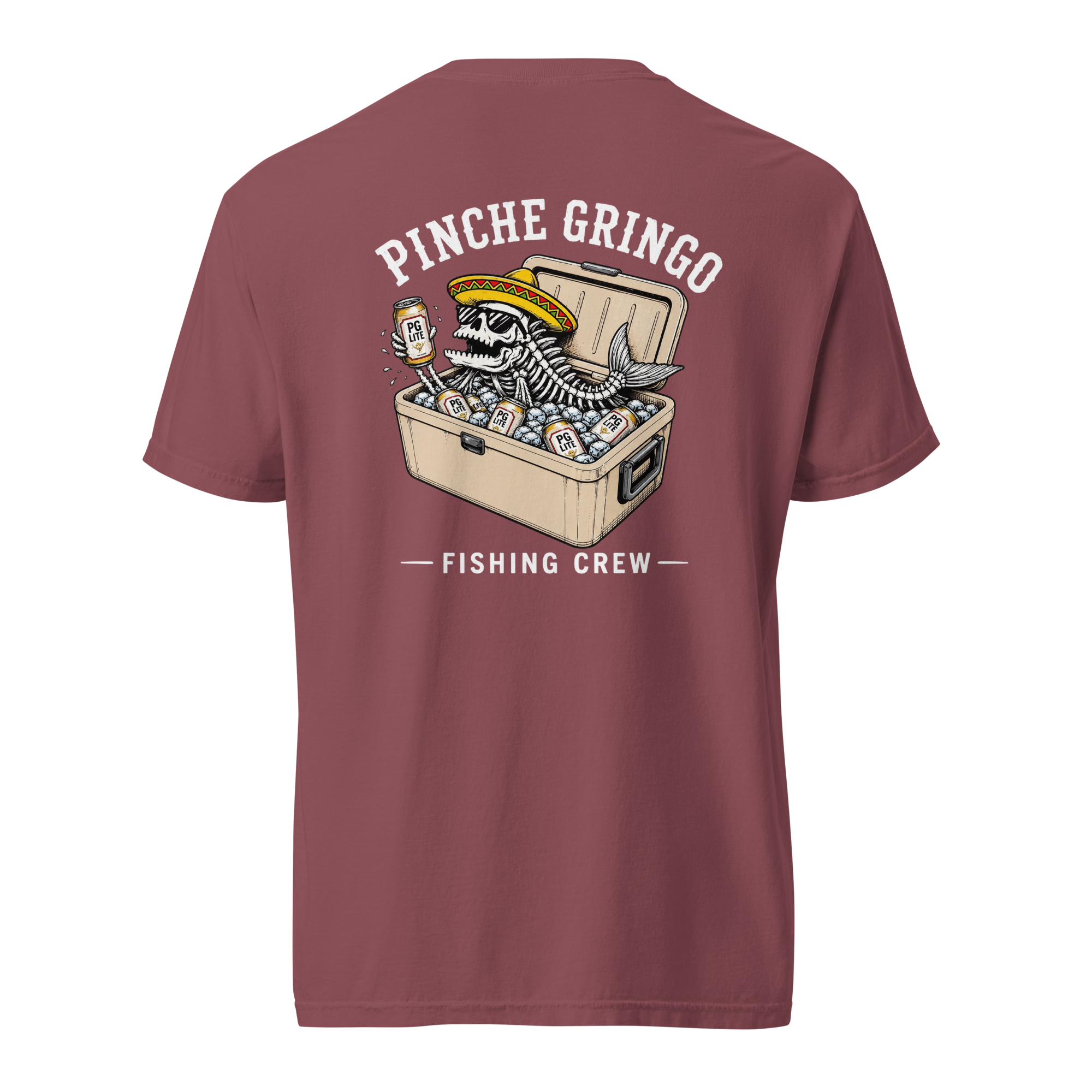 Pinche Gringo Fishing Crew Ice Cooler Shirt