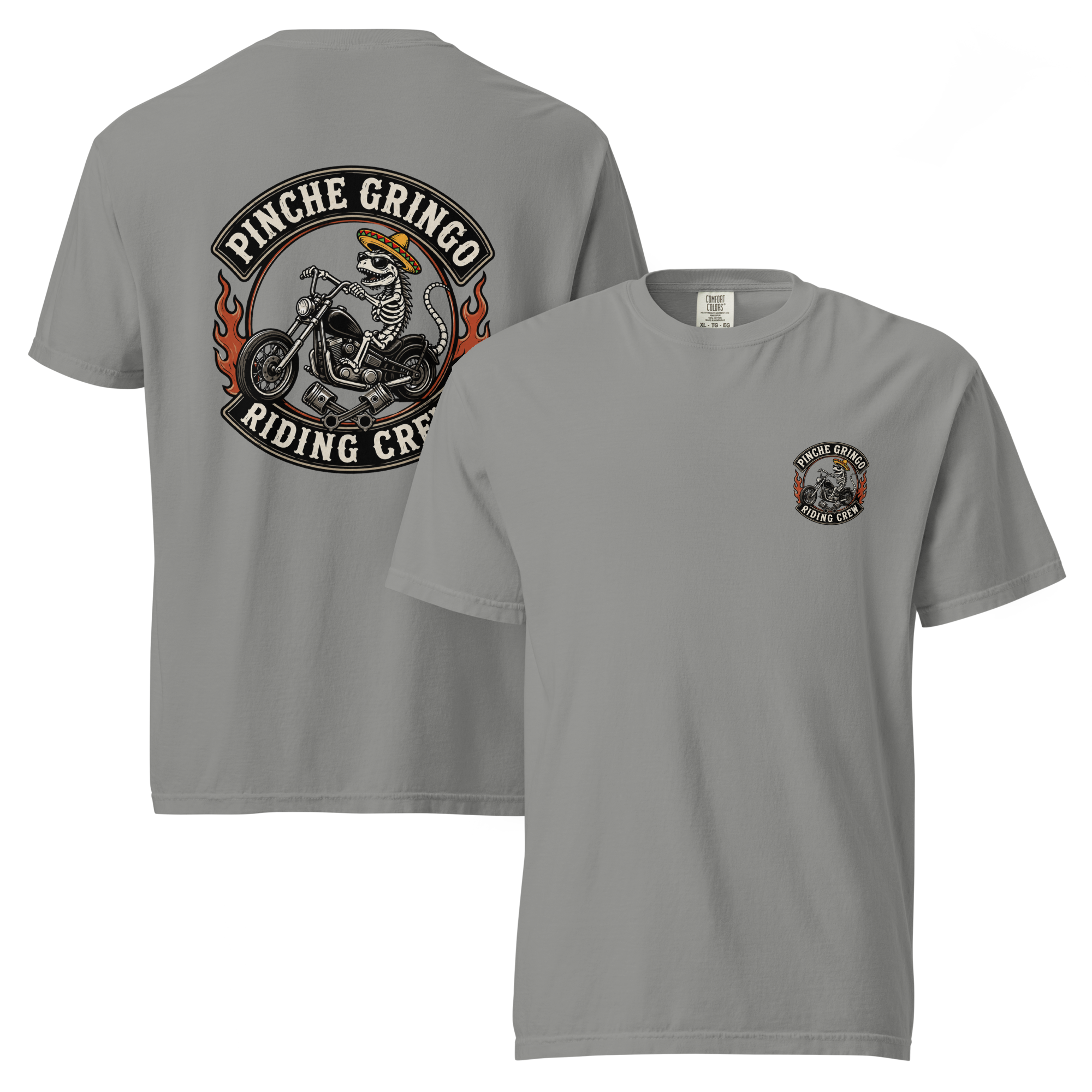 Pinche Gringo Riding Crew Patch Shirt