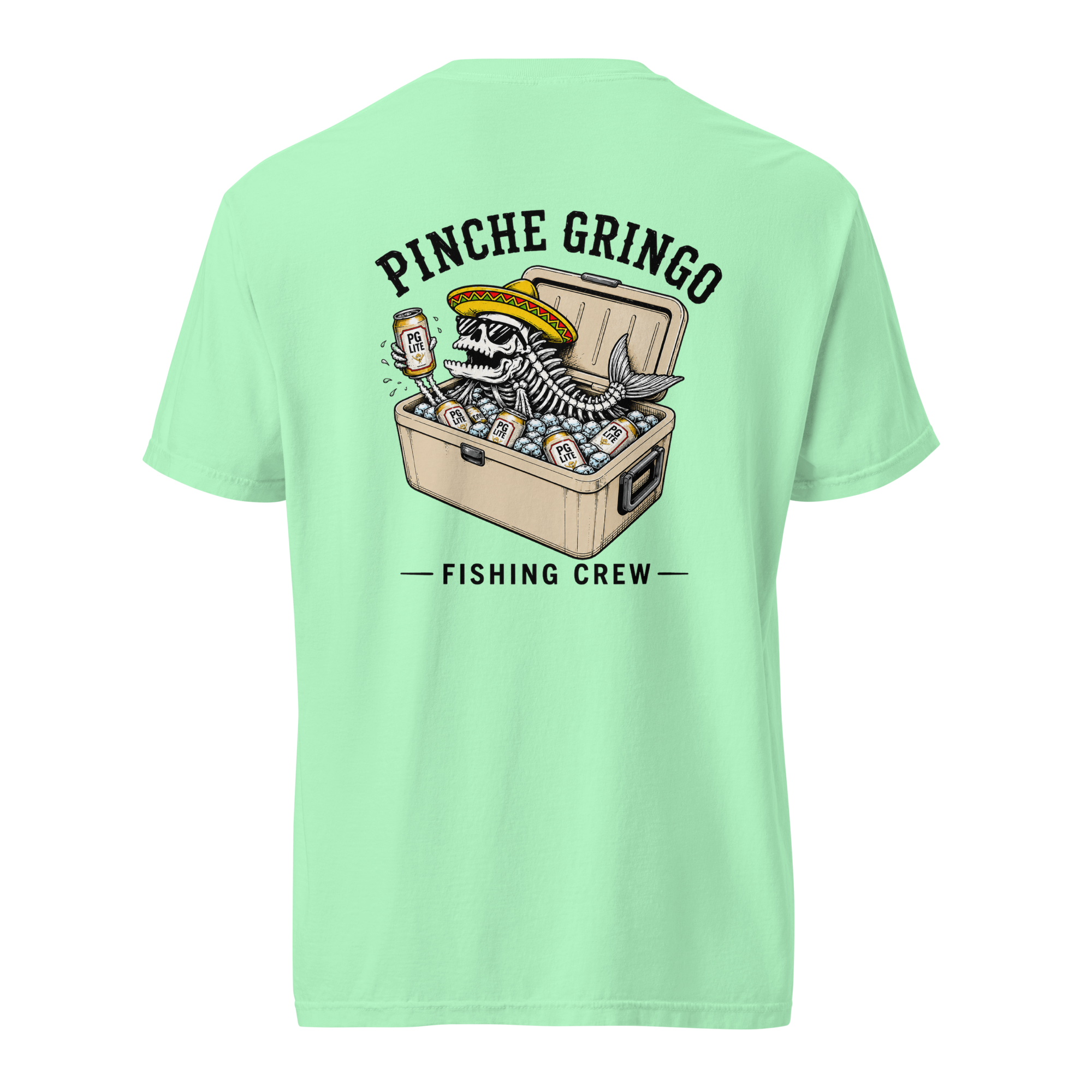 Pinche Gringo Fishing Crew Ice Cooler Shirt
