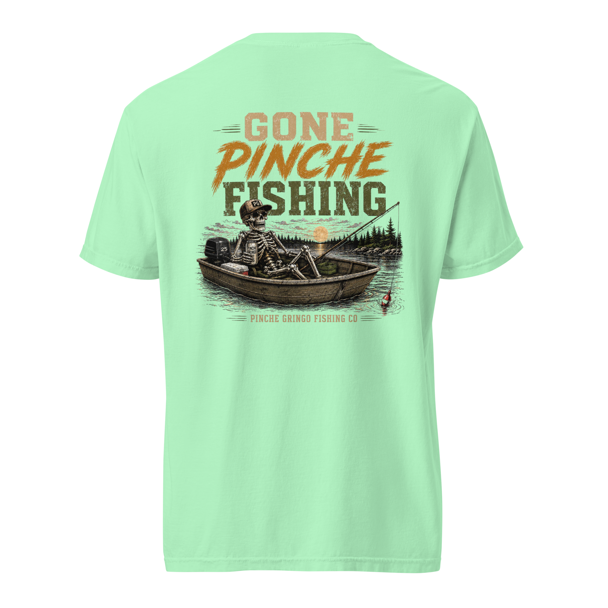 Pinche Gringo Gone Pinche Fishing Crew Shirt
