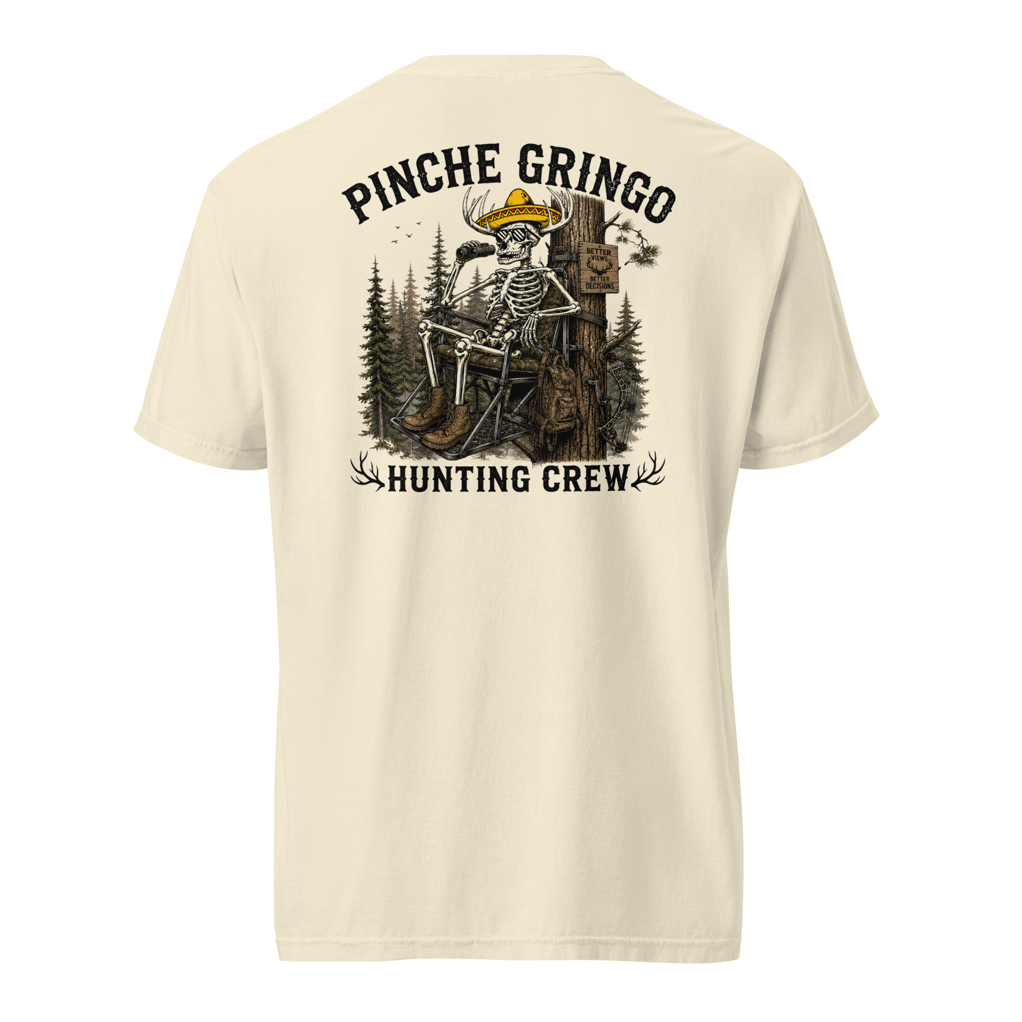 Pinche Gringo Hunting Crew Camp Life Shirt