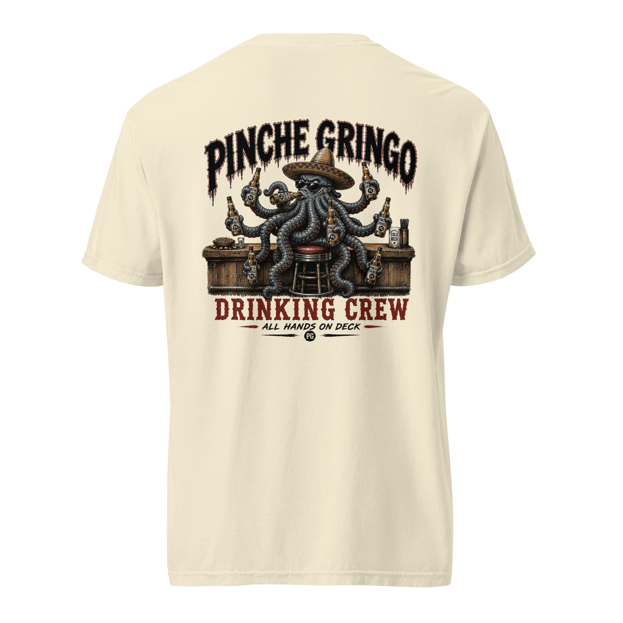 Pinche Gringo OctoChugger Drinking Crew Shirt