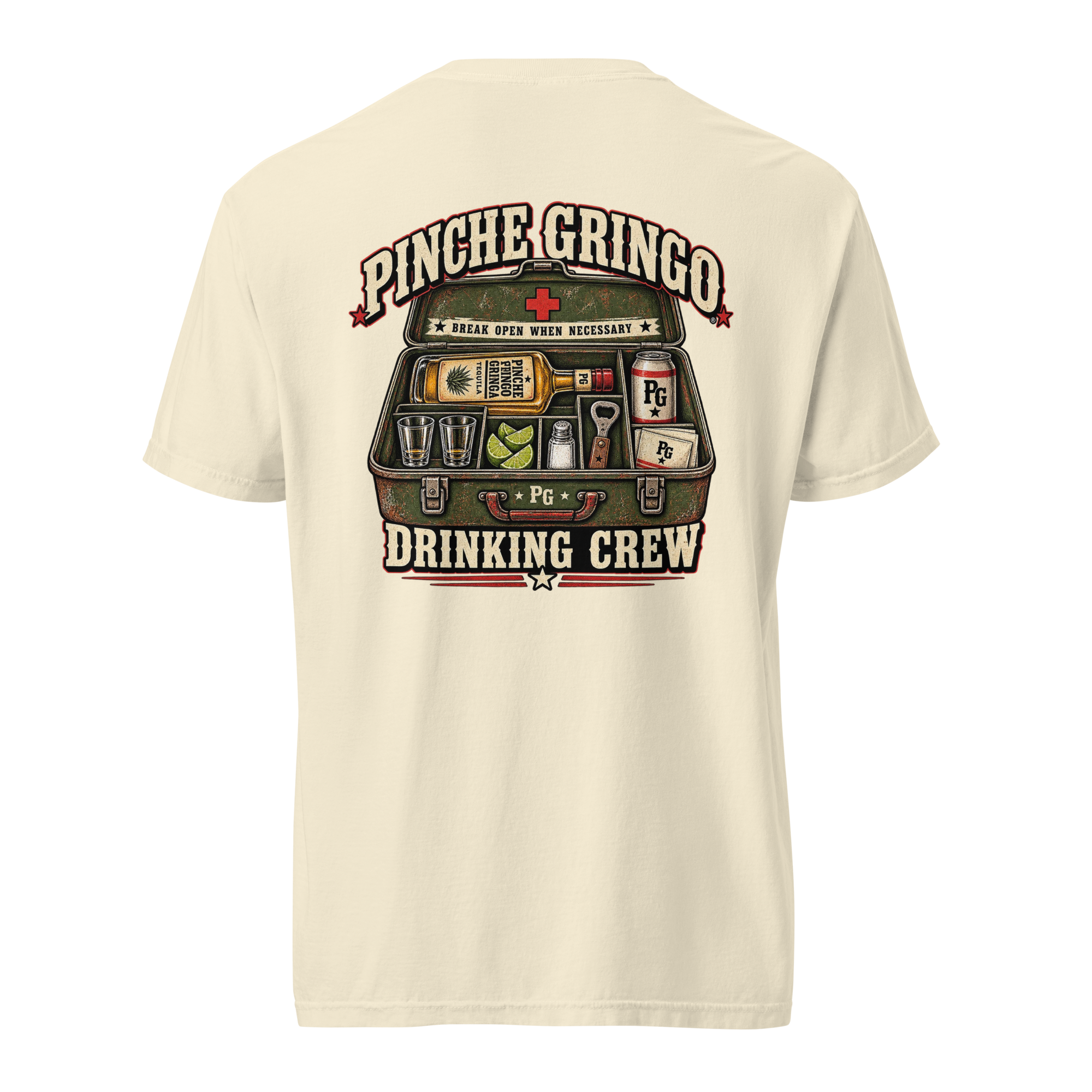 Pinche Gringo Drinking Crew First Aid Shirt