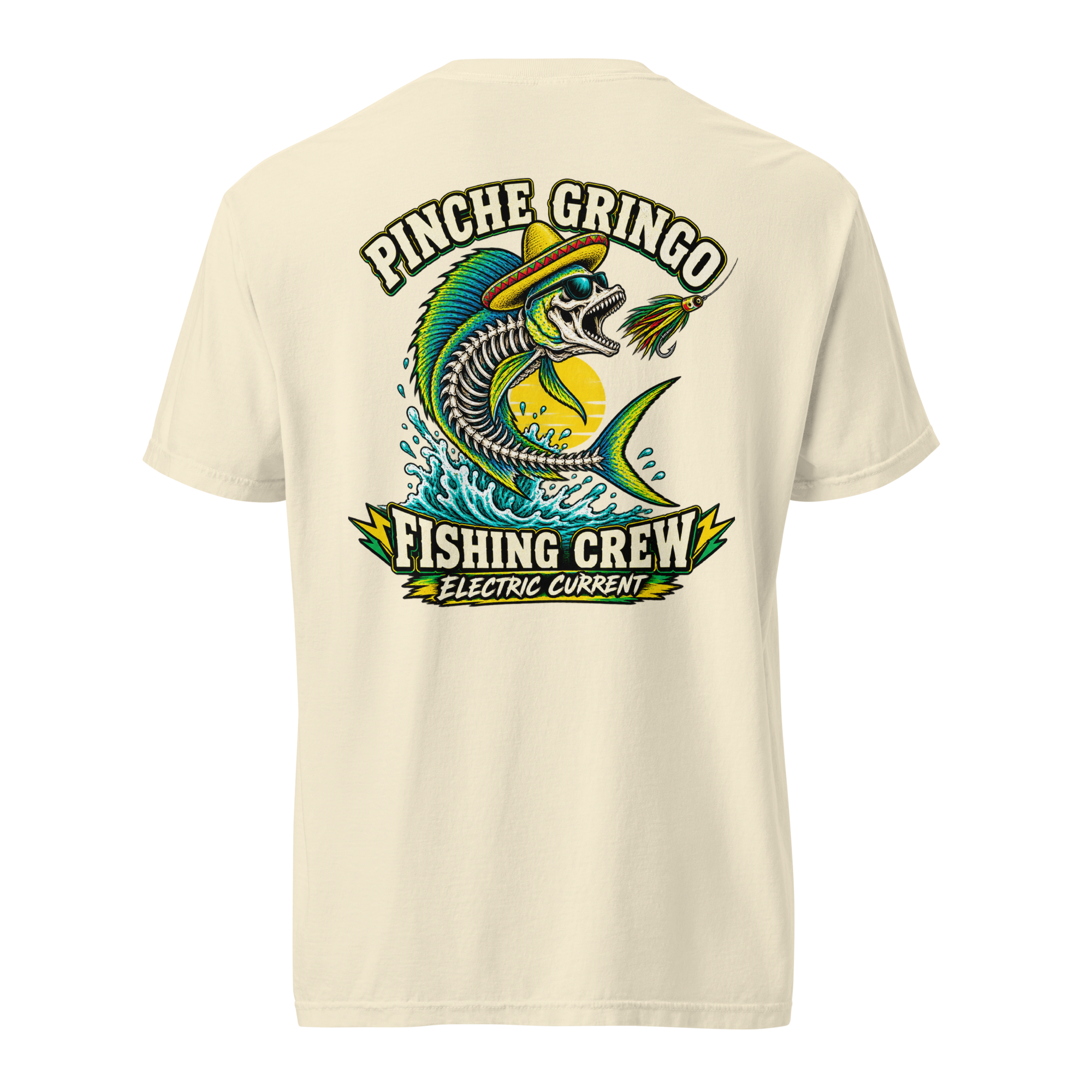 Pinche Gringo Fishing Crew Electric Current Shirt