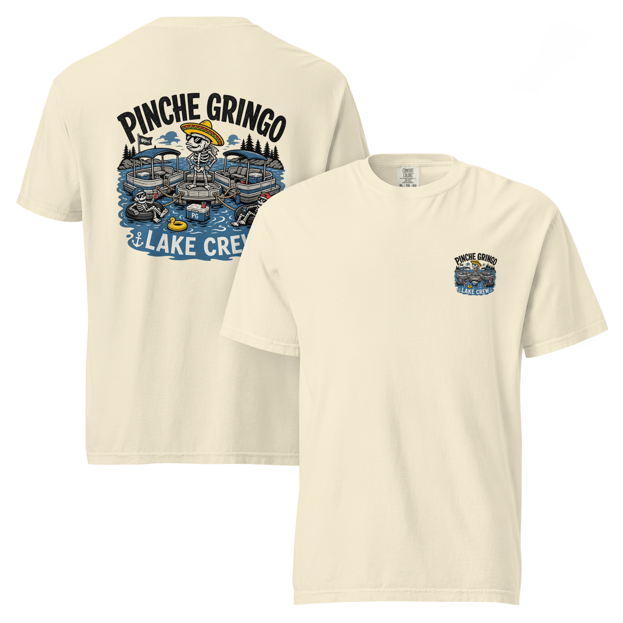 Pinche Gringo Lake Crew Pontoon Club Shirt