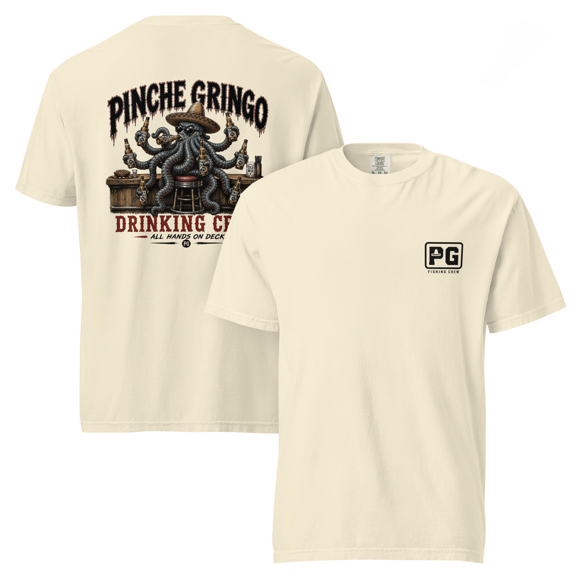 Pinche Gringo OctoChugger Drinking Crew Shirt