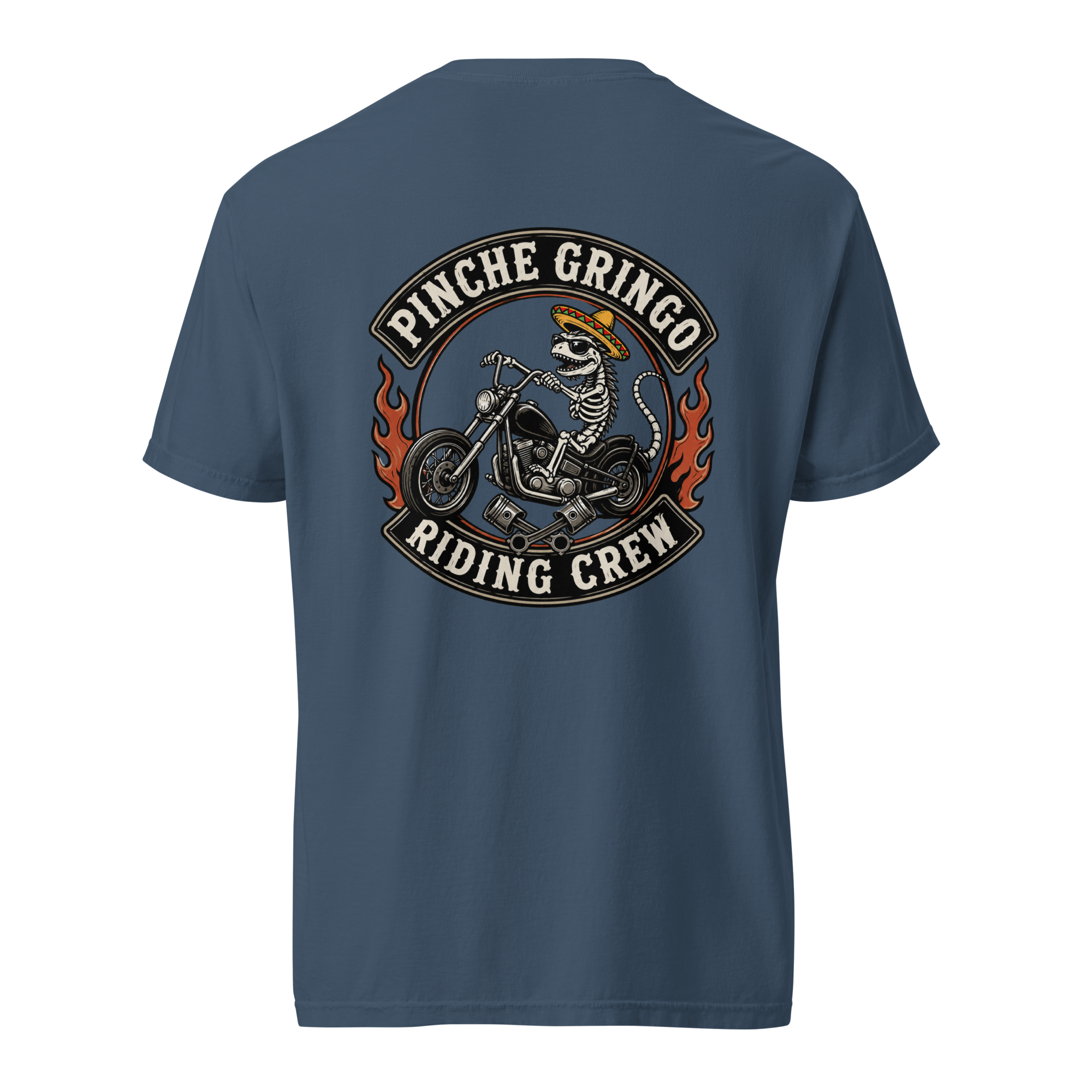 Pinche Gringo Riding Crew Patch Shirt